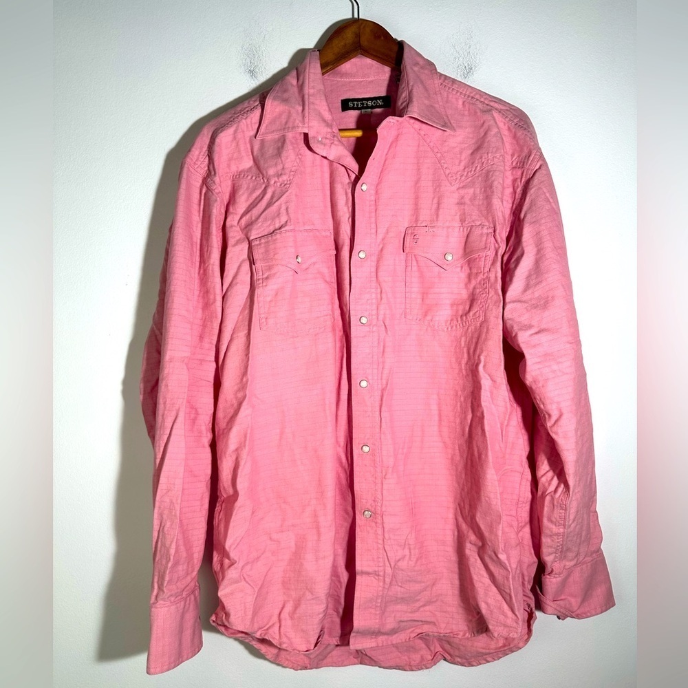 Stetson Pink Long Sleeve Shirt